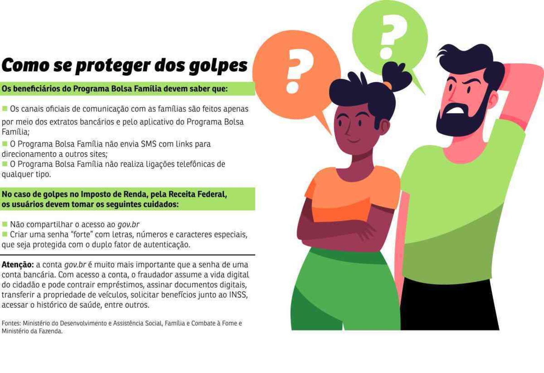 Passo a passo: Como se proteger de golpes do Bolsa Família e do Imposto de Renda