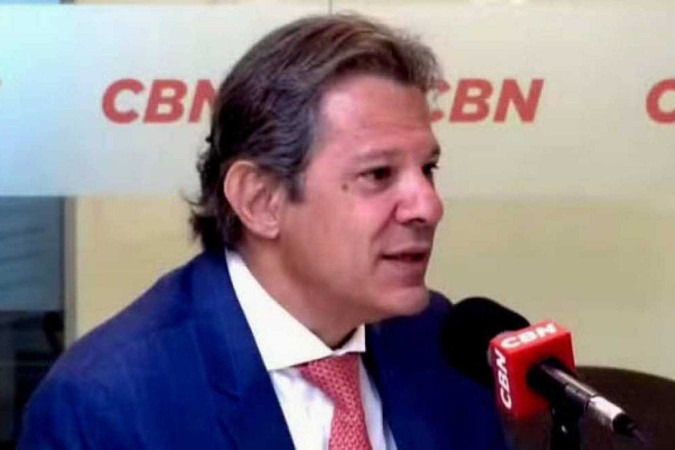 Ministro Fernando Haddad reforçou a proibição do uso do cartão de crédito e do Bolsa Família nos jogos on-line -  (crédito: Reprodução/CBN)