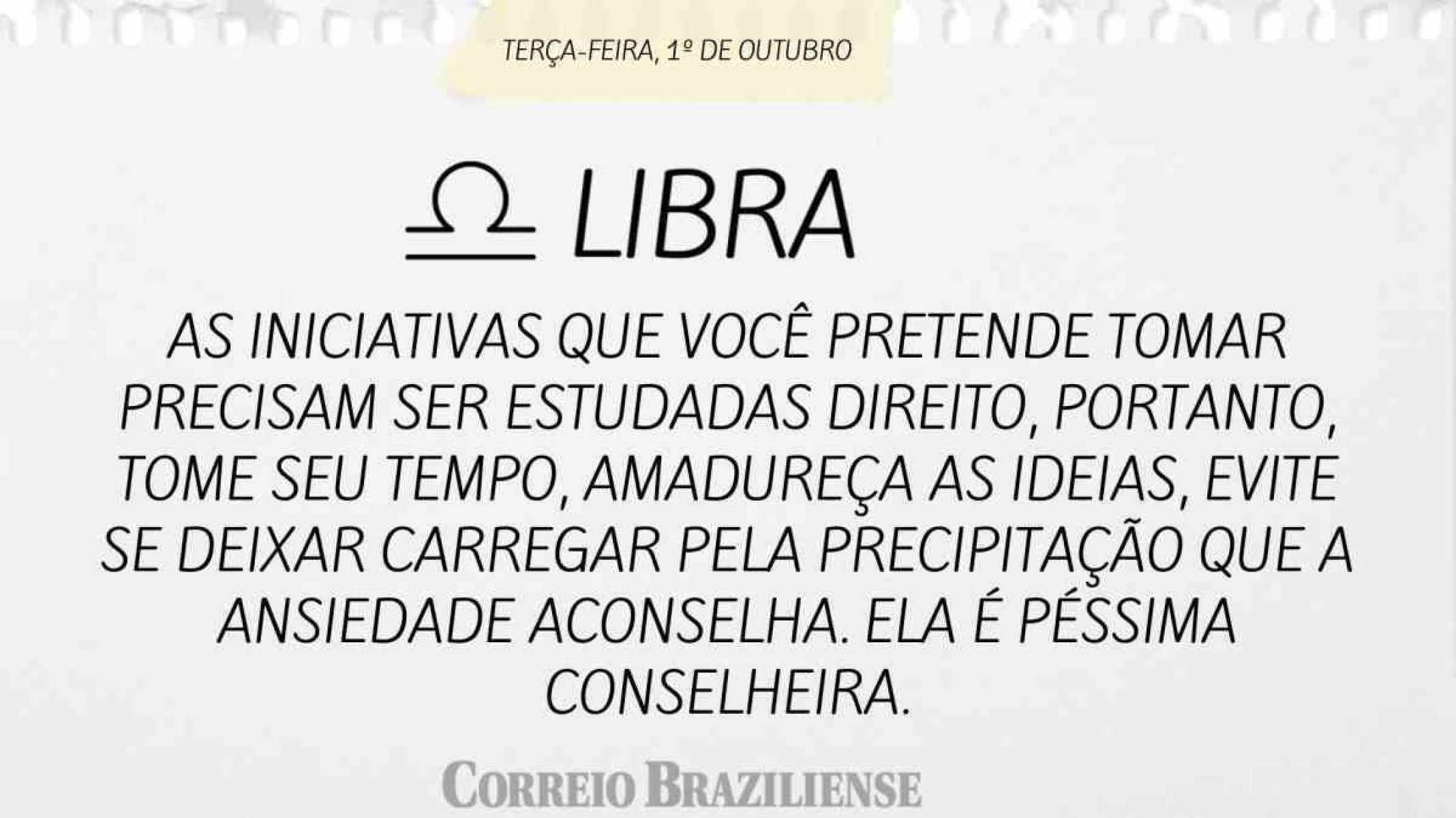 LIBRA | 1º DE OUTUBRO