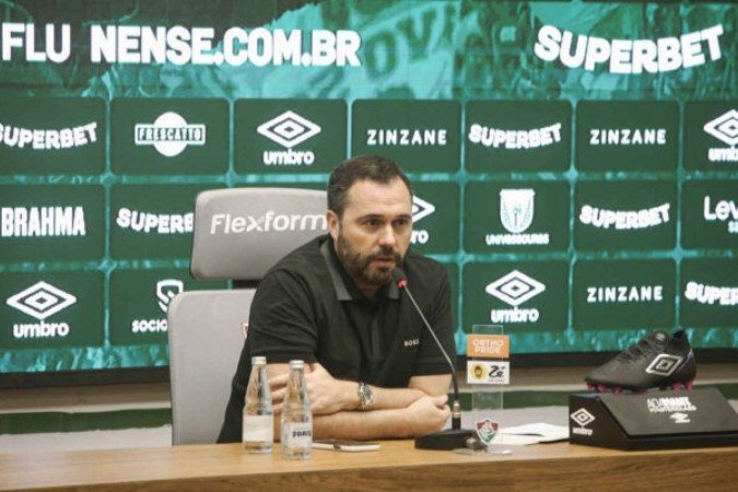 Mário Bittencourt fala sobre momento delicado do Fluminense na temporada - (crédito: Foto: MARCELO GONÇALVES / FLUMINENSE FC) Mário Bittencourt fala sobre momento delicado do Fluminense na temporada - (crédito: Foto: MARCELO GONÇALVES / FLUMINENSE FC)