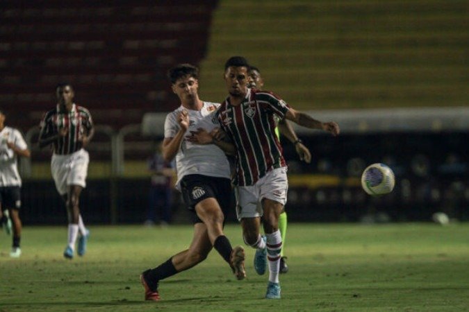 Fluminense e Santos empatam pelo jogo de ida da semifinal do Brasileirão Sub-17 -  (crédito: Foto: Leonardo Brasil/Fluminense)