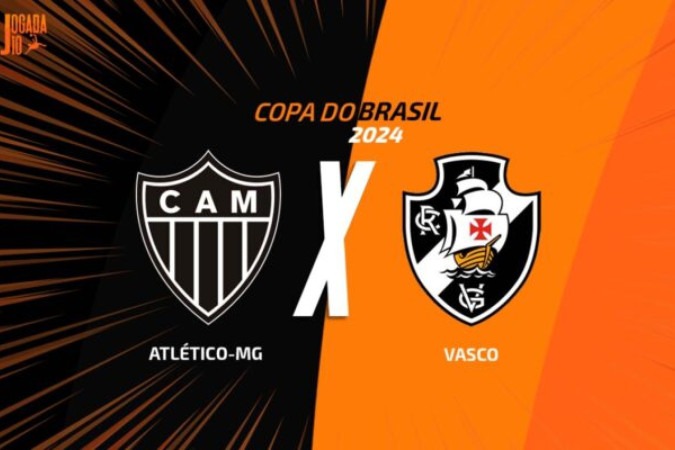 Atlético-MG x Vasco se enfrentam nesta quarta-feira (2) pela Copa do Brasil -  (crédito: Arte: Jogada10)