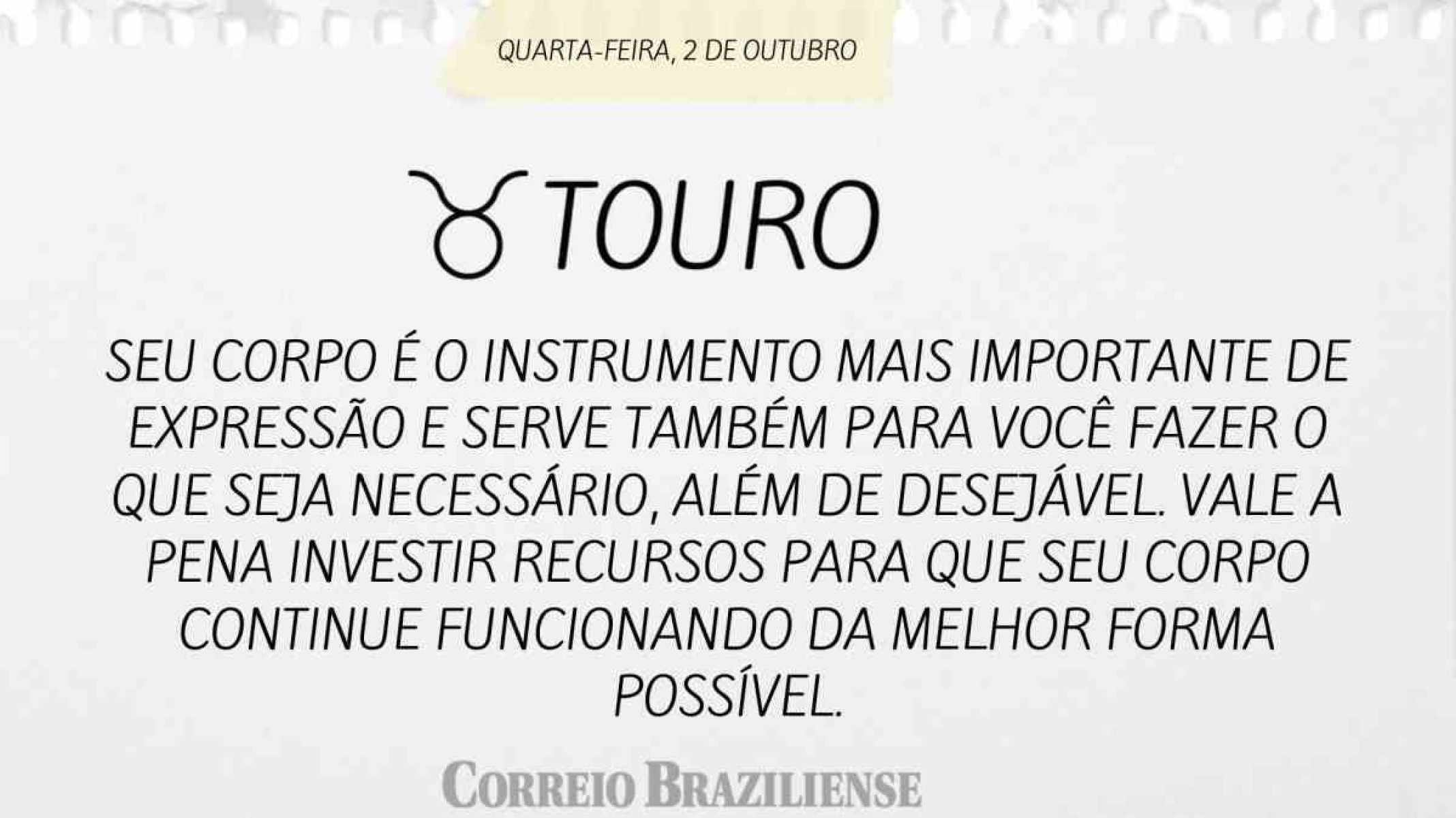 TOURO | 2 DE OUTUBRO