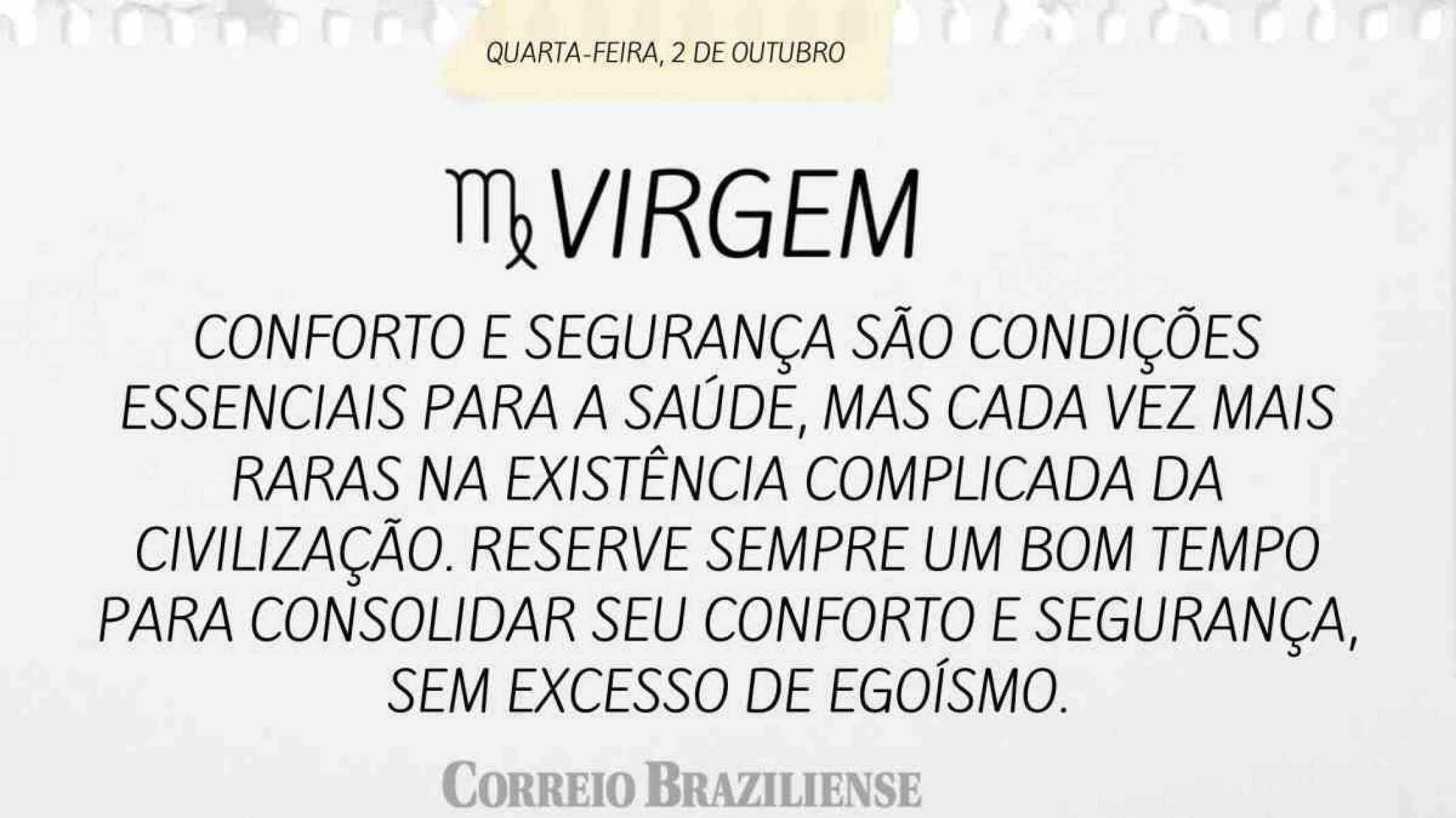 VIRGEM | 2 DE OUTUBRO