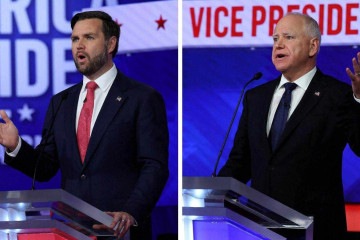 Debate entre candidatos a vice ocorreu em Nova York -  (crédito:  Sarah Yenesel/EPA)