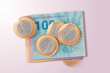 Ilustração de dinheiro, moedas e notas de reais -  (crédito: pikisuperstar/Freepik)