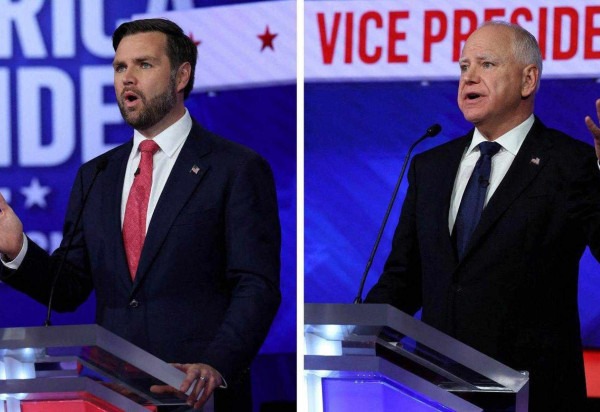 Debate entre candidatos a vice ocorreu em Nova York -  (crédito:  Sarah Yenesel/EPA)