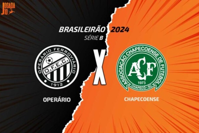 Operário-PR x Chapecoense abre a 30ª rodada da Série B. Foto: Arte/Jogada10 -  (crédito: Foto: Arte/Jogada10)