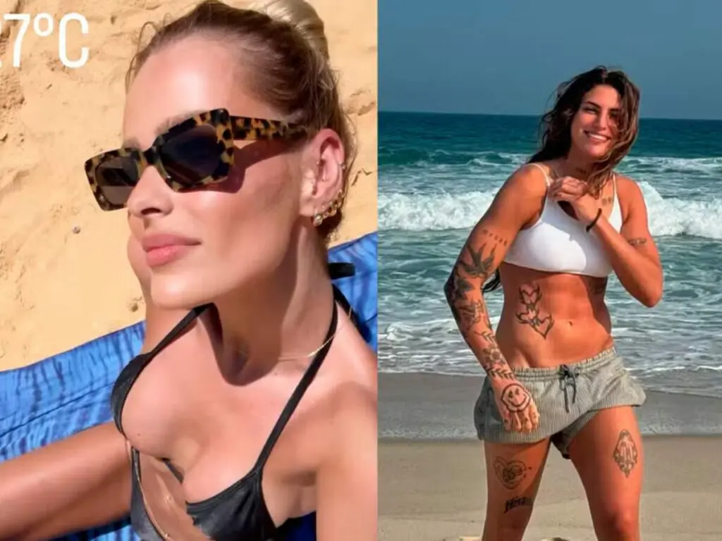 Yasmin Brunet e Mia Carvalho já viveram affair no passado e estão hospedadas no mesmo resort, na Bahia -  (crédito: Reprodução/ Instagram)