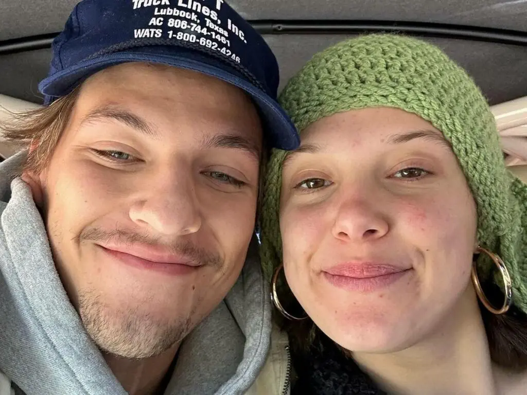 Jake Bongiovi e Millie Bobby Brown -  (crédito:  Reprodução/Instagram/@milliebobbybrown)