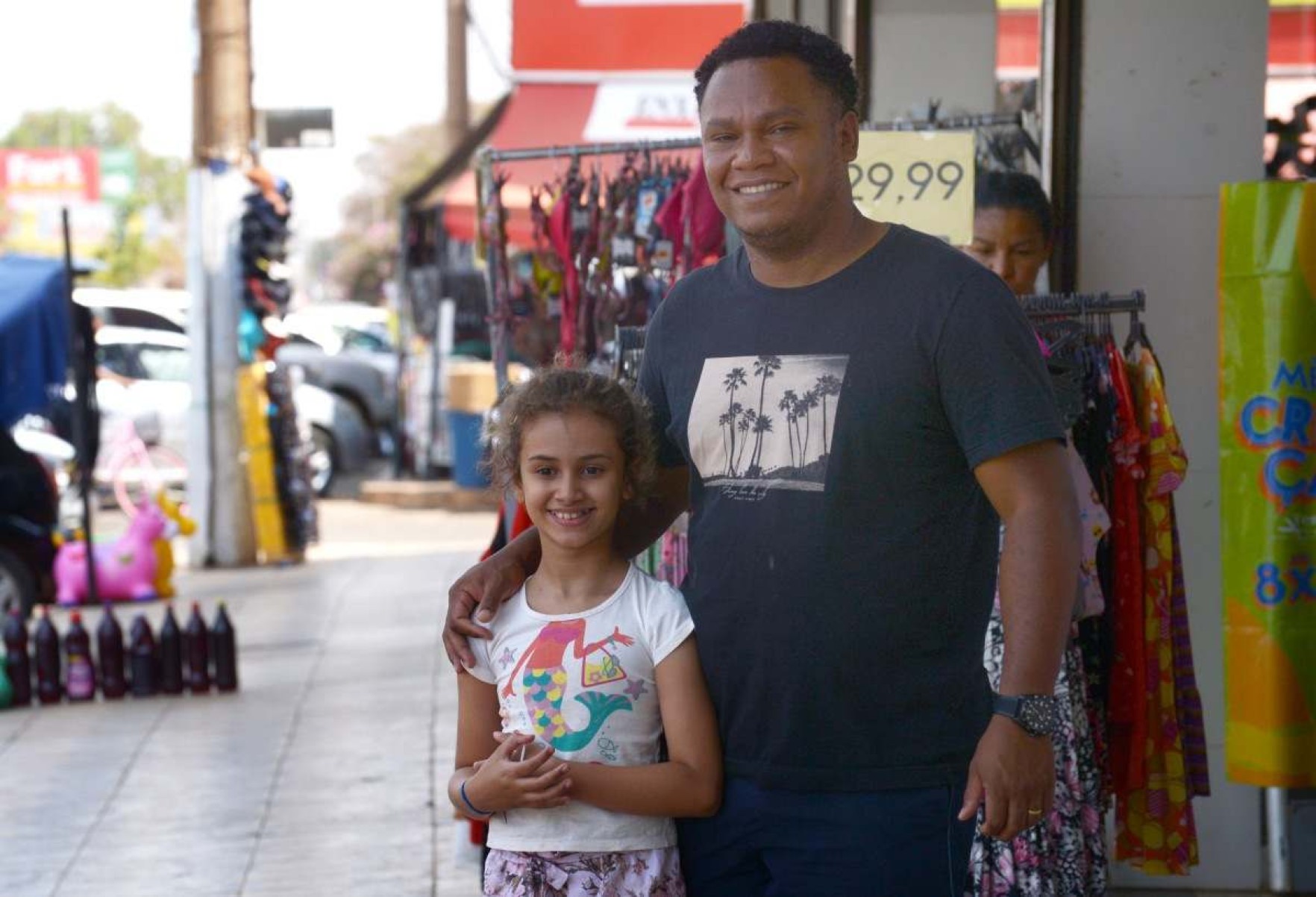  Mauro Fernandes do Santos, na foto com a filha Luana, defende que o cenário atual está indo bem, por isso gostaria que não houvesse mudanças 