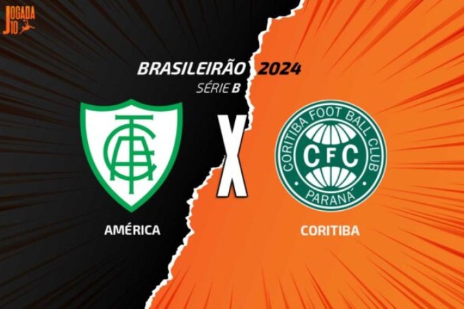 América x Coritiba duelam pela Série B nesta sexta-feira (3) -  (crédito: Foto: Arte jogada10)