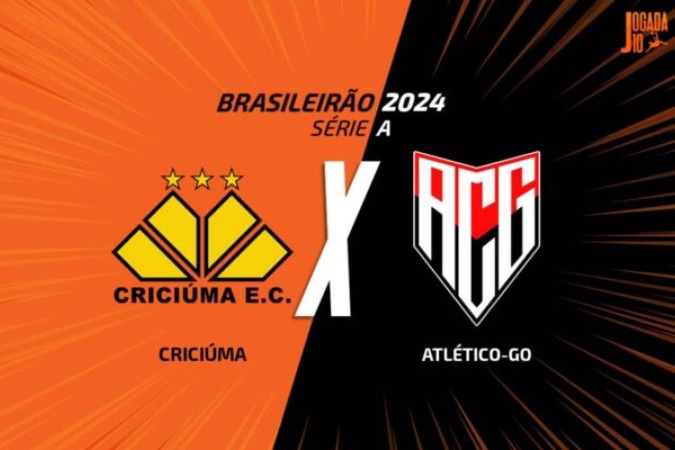 Criciúma x Atlético-GO -  (crédito: Foto: Arte Jogada10)