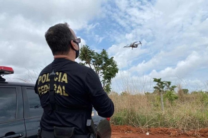 PF vai monitorar eleições municipais com drones 
 -  (crédito: Divulgação/PF)