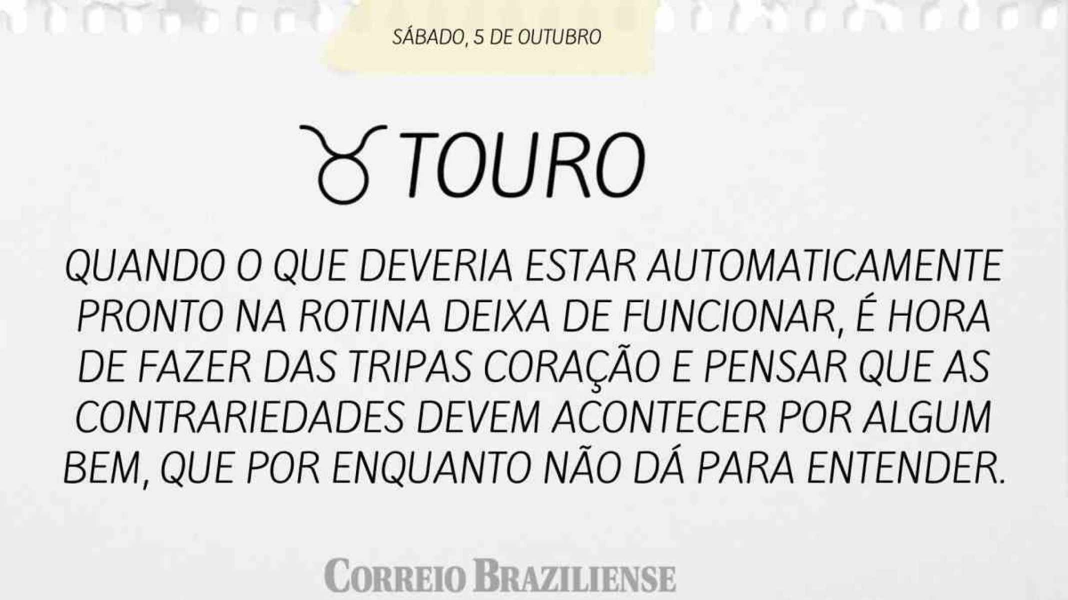 TOURO | 5 DE OUTUBRO