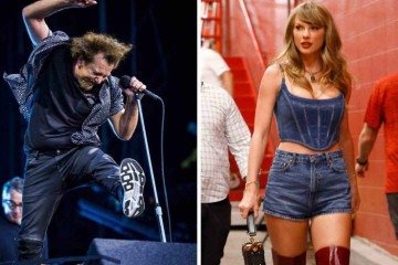 Pearl Jam surpreende fãs e canta Taylor Swift em show - AFP