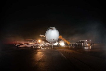 FAB está usando aeronave KC-30 na repatriação dos brasileiros, a mesma que atuou no resgate dos repatriados na Faixa de Gaza -  (crédito: Sargento P. Silva/FAB)