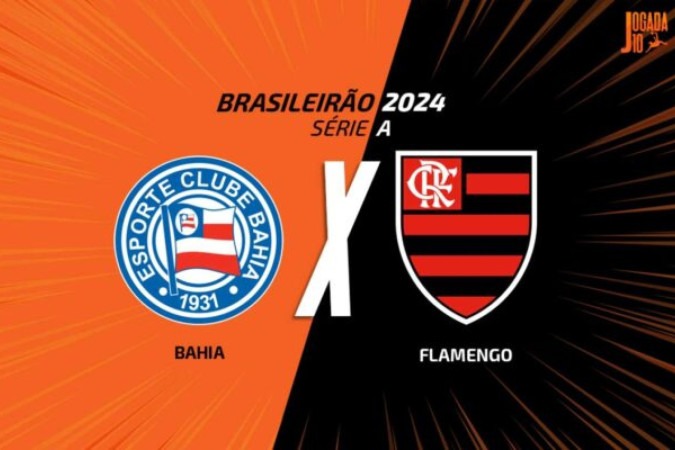 Bahia e Flamengo se enfrentam neste sábado -  (crédito: Foto: Arte/Jogada10)