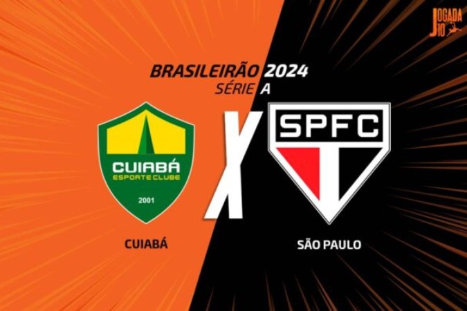 Cuiabá e São Paulo duelam pelo Campeonato Brasileiro -  (crédito: Foto: Arte/Jogada10)