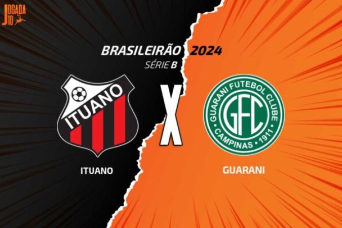 Ituano e Guarani se enfrentam pela 30ª rodada da Série B do Campeonato Brasileiro -  (crédito:  Foto: Arte/Jogada10)