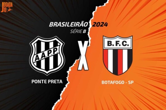 Ponte Preta e Botafogo-SP se enfrentam em duelo direto contra o Z4 -  (crédito: Foto: Arte/Jogada10)