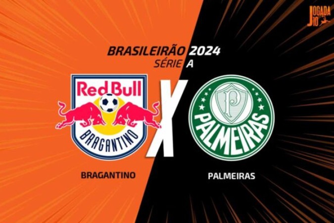 RB Bragantino e Palmeiras duelam em Bragança Paulista, pelo Brasileirão -  (crédito: Foto: Arte/Jogada10)