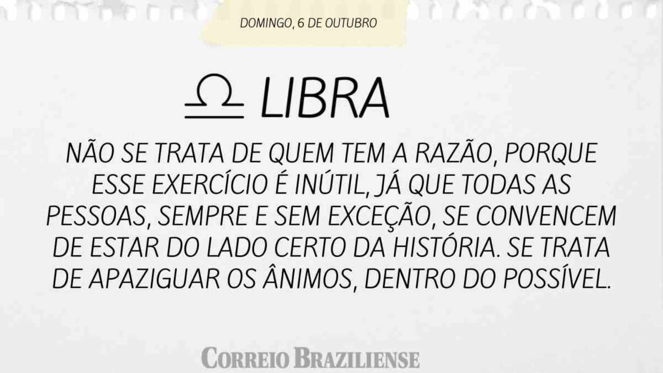 LIBRA | 6 DE OUTUBRO