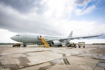 Avião da FAB utilizado para trazer os brasileiros repatriados do Líbano -  (crédito:  FAB/Divulgação)