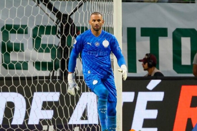 Além de titular absoluto, Weverton também é um dos destaques do Palmeiras, mas teve até aqui pouco espaço na Seleção -  (crédito: Foto: Cesar Greco/Palmeiras/by Canon)