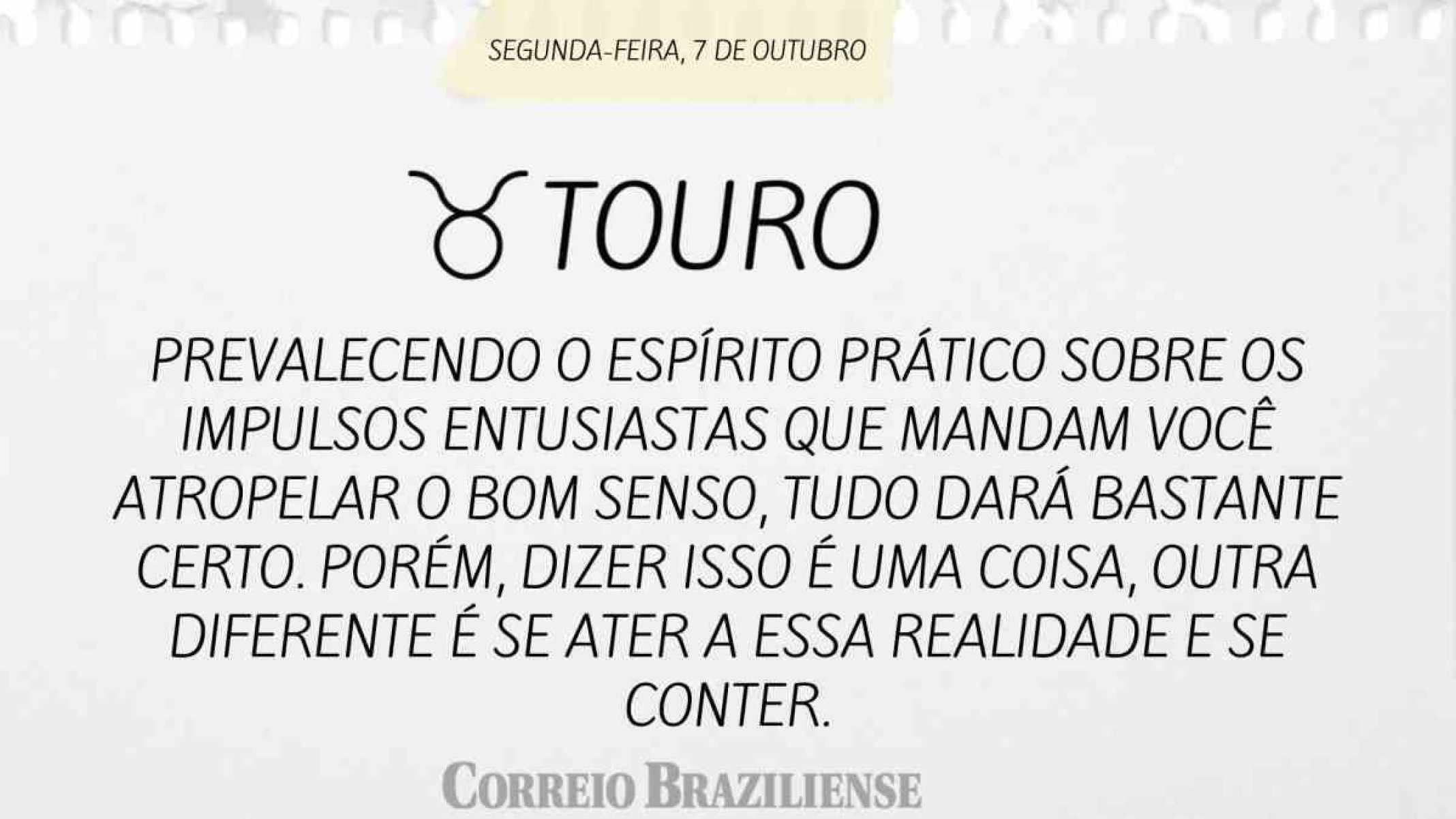 TOURO | 7 DE OUTUBRO