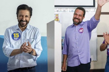 Ricardo Nunes e Guilherme Boulos se enfrentam no segundo turno das eleições de SP  -  (crédito: AFP)