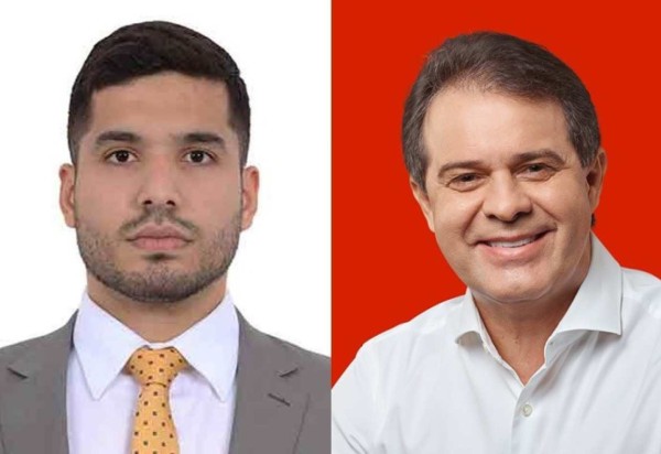 Os candidatos André Fernandes (PL) e Evandro Leitão (PT) estão no segundo turno das eleições de Fortaleza -  (crédito: Reprodução/Redes sociais)