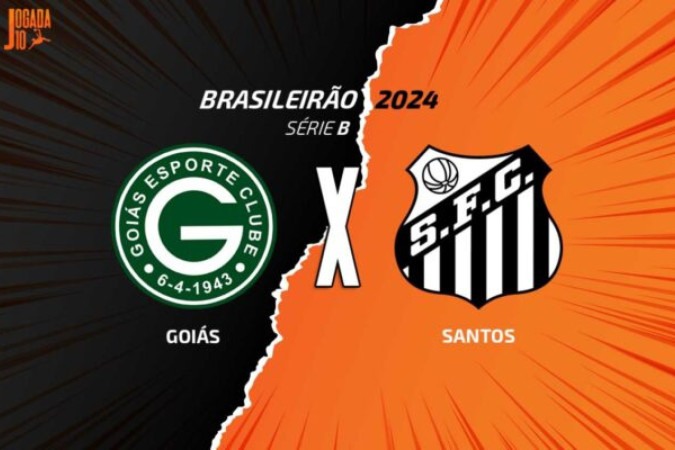 Goiás e Santos vivem momentos opostos na tabela da Série B do Brasileirão -  (crédito: Foto: Arte/Jogada10)