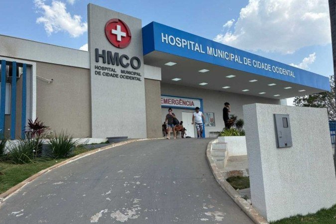 Mulher grávida foi levada ao Hospital Municipal de Cidade Ocidental após entrar em trabalho de parto enquanto votava -  (crédito: Letícia Guedes/CB/D.A. Press)