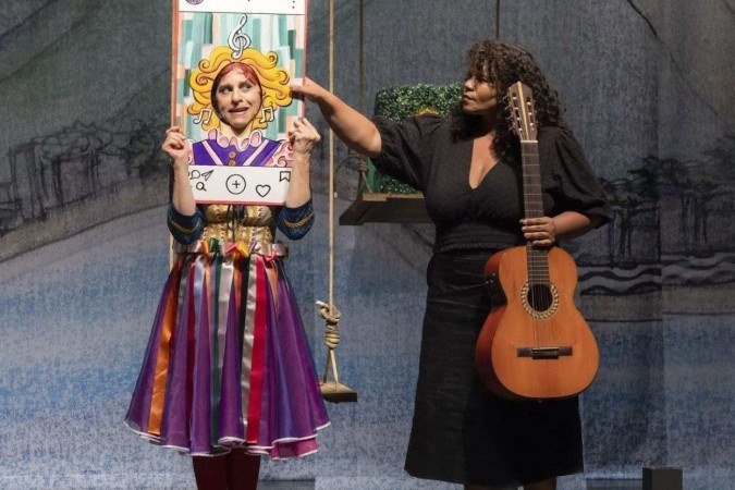 Operilda cai no choro
Direção: Regina Macedo. Com Andréa Bassitt, Chico Macedo (sax, flauta e clarineta), Deni Domenico (cavaquinho e bandolim), Helô Ferreira (violão de 7 cordas) e Nelton Essi (percussão). Hoje, às 19h, amanhã, às 15h e às 17h, e domingo, às 15h, no Teatro do Centro Cultural Banco do Brasil (SCES Trecho 02 Lote 22). Ingresso: R$ 30 e R$ 15 (meia)
 -  (crédito:  @joaocaldasfilho)