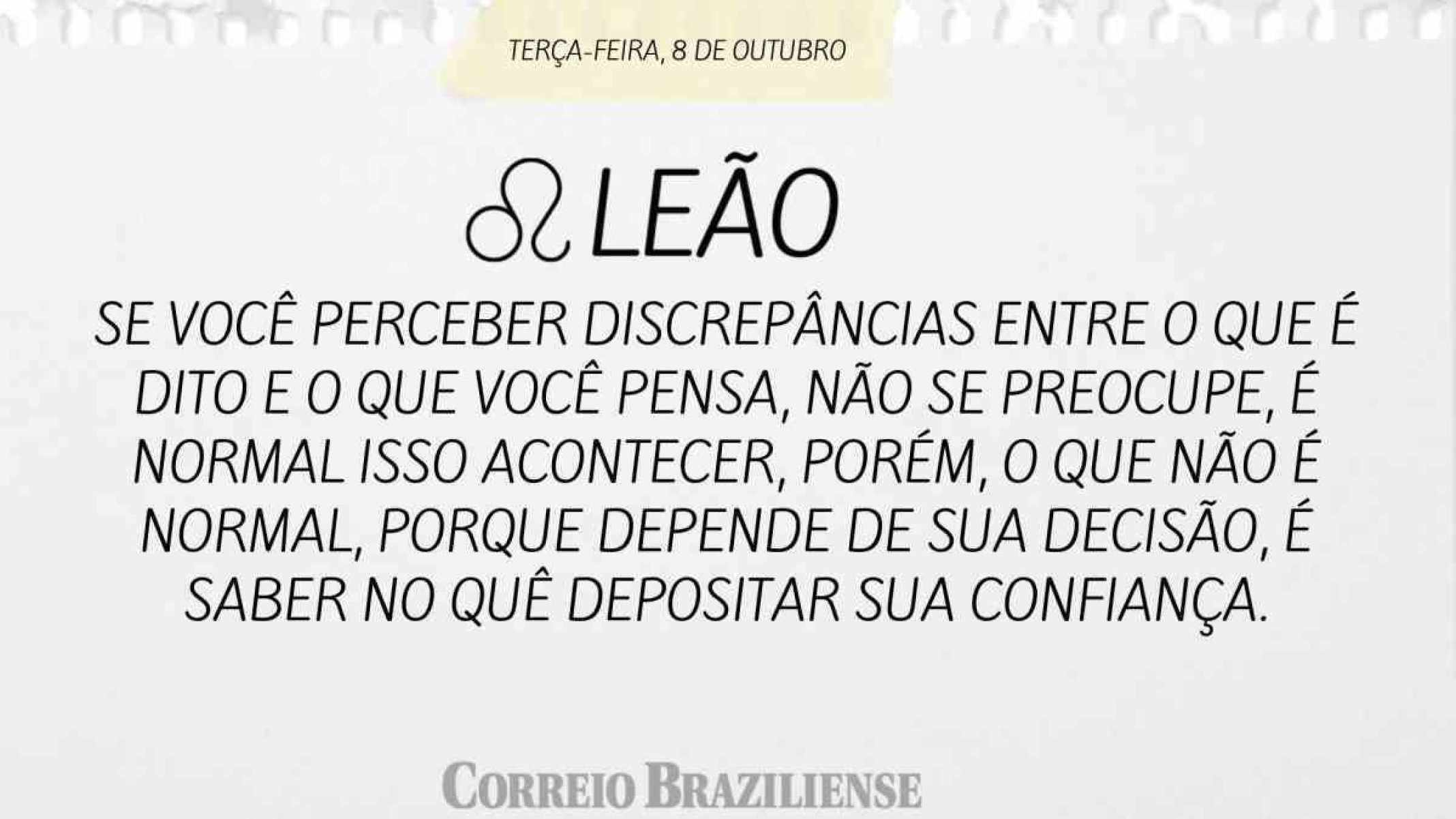 LEÃO | 8 DE OUTUBRO DE 2024