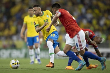 Brasil encara Chile para espantar má fase nas Eliminatórias -  (crédito:  Lucas Figueiredo/CBF)