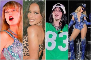 Taylor Swift, Anitta, Billie Eilish e Beyoncé -  (crédito: Divulgação/Disney/Reprodução/Instagram)