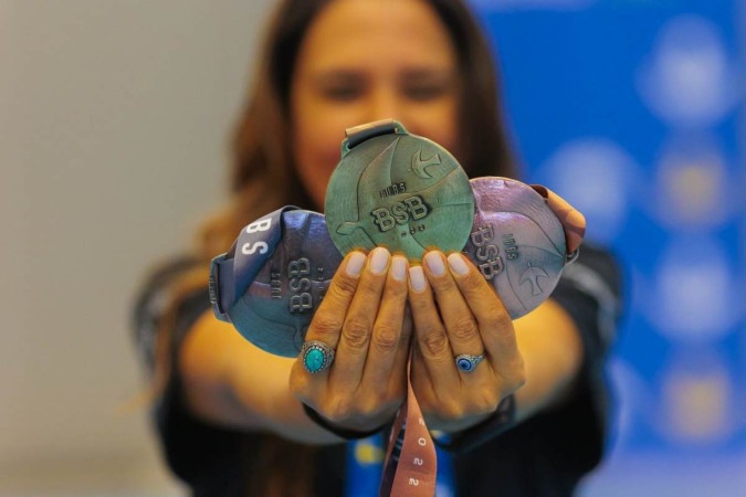 O sonho da nova safra de atletas do Brasil: as medalhas dos Jogos Universitários Brasileiros de Brasília -  (crédito: Rodrigo Pertoti/Light Press/CBDU)