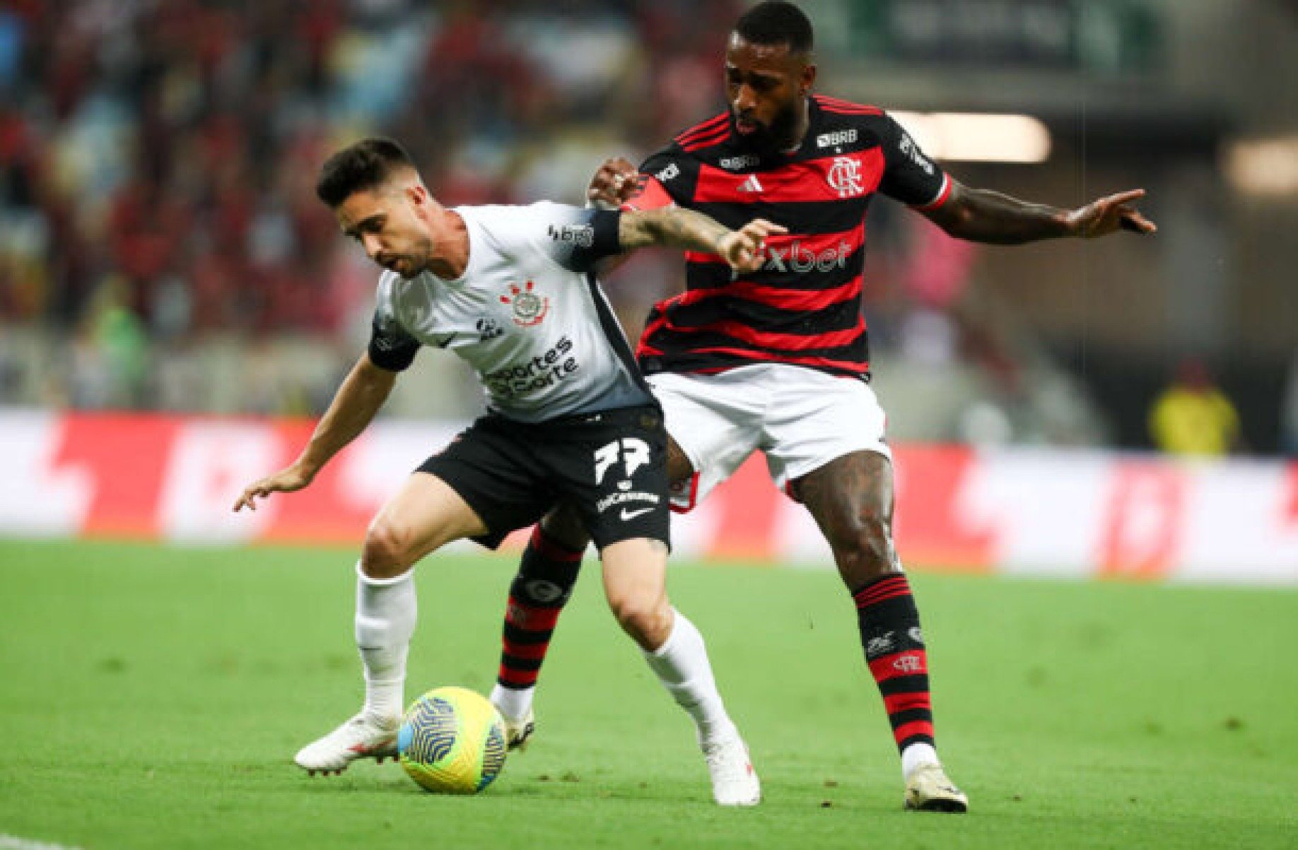 Flamengo venceu o Corinthians no duelo de ida da Copa do Brasil -  (crédito: Foto: Gilvan de Souza/Flamengo)