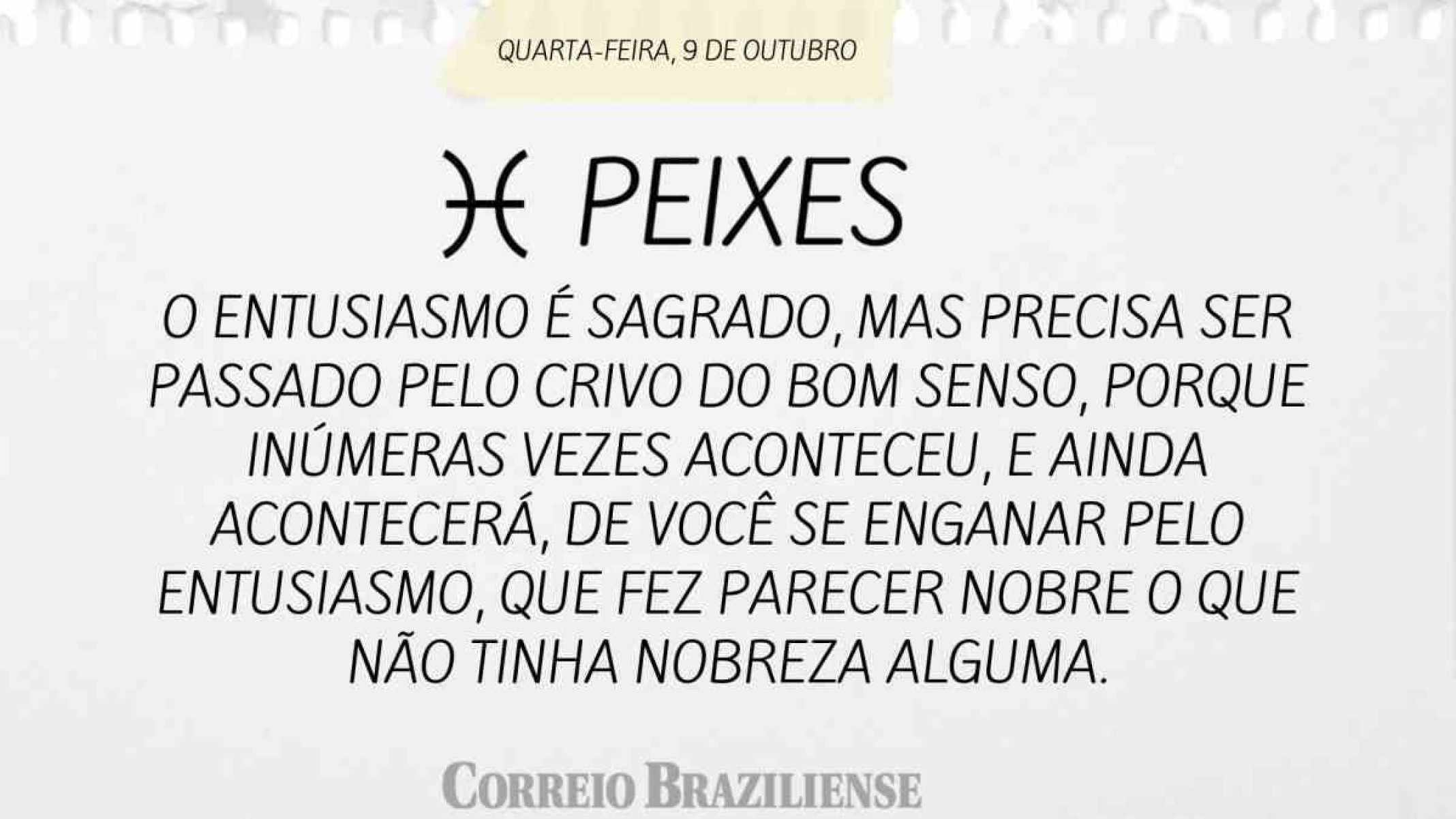 PEIXES | 9 DE OUTUBRO DE 2024