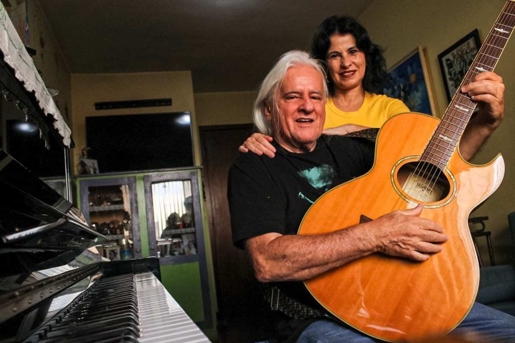  Rênio Quintas e Célia Porto conheceram-se por meio da música, o vínculo profissional tornou-se amor