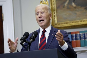 Segundo Biden, 'Israel teve todo o direito de eliminar a liderança e a estrutura militar do Hamas' -  (crédito: Anna Moneymaker/Getty Images/AFP)