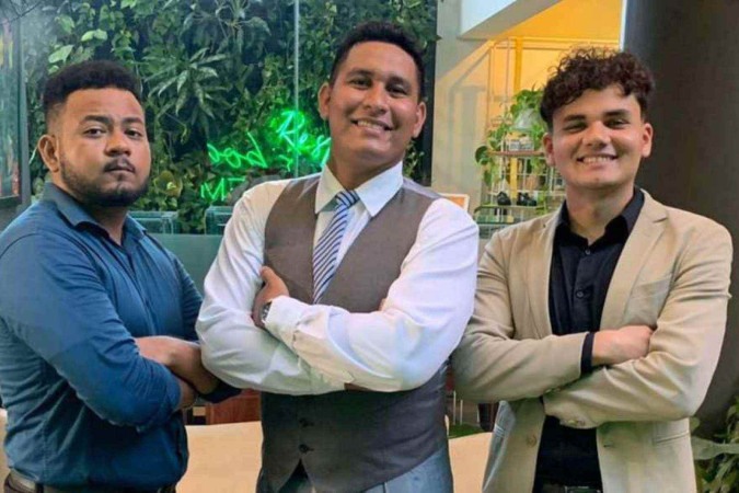  Edinan Soares, CEO Cristian Ruan e Lohan Lobato -  (crédito: Acervo pessoal)