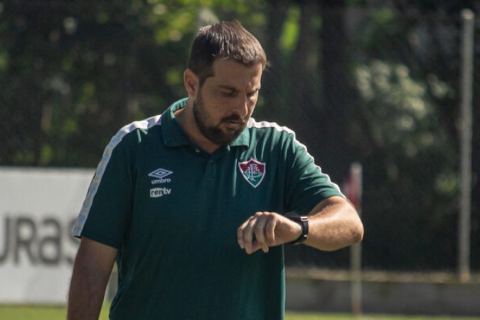 Fluminense do técnico Rômulo Rodriguez empata com o Vasco no Brasileirão de Aspirantes -  (crédito:  Lenardo Brasil)