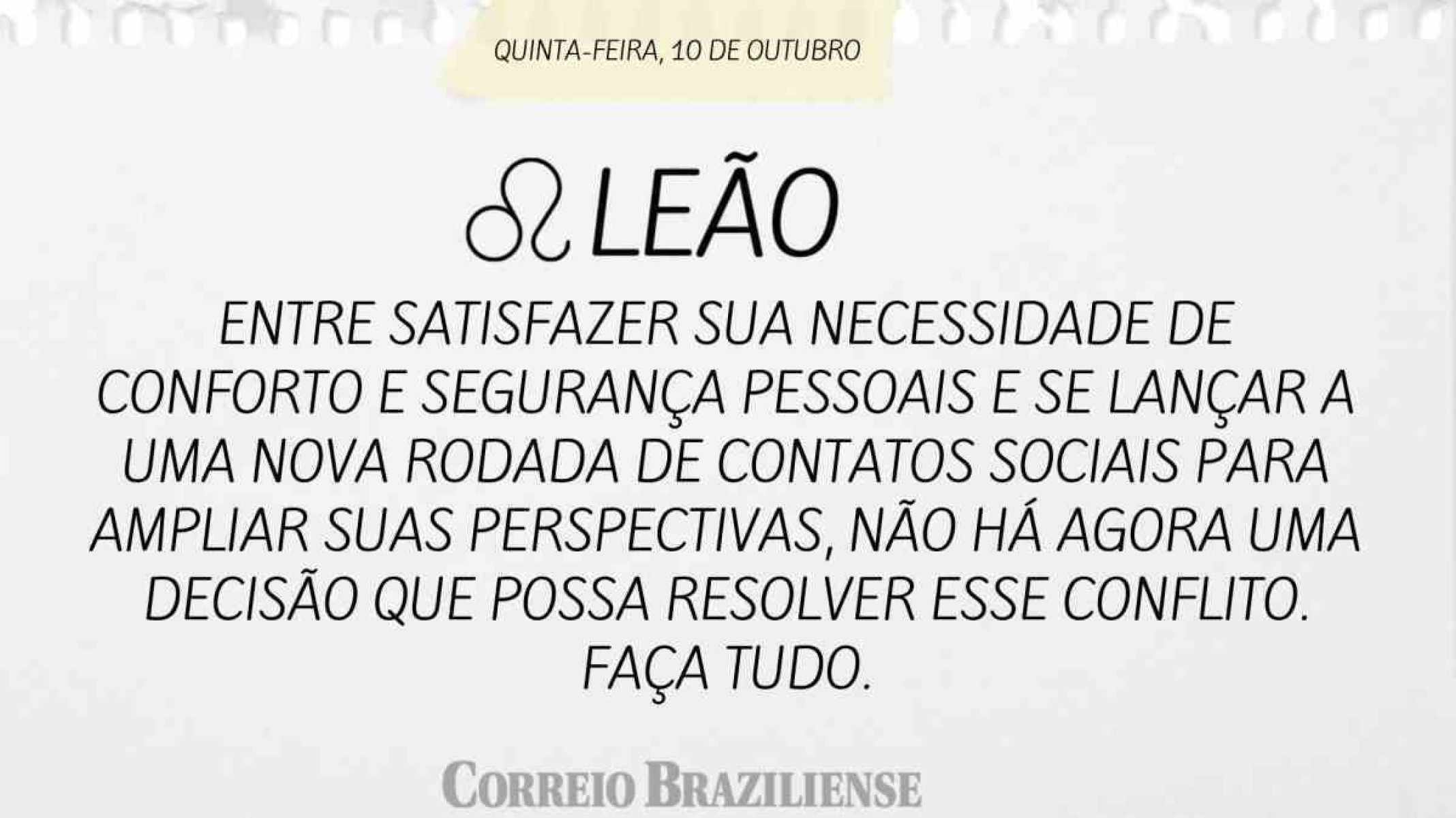 LEÃO | 10 DE OUTUBRO DE 2024