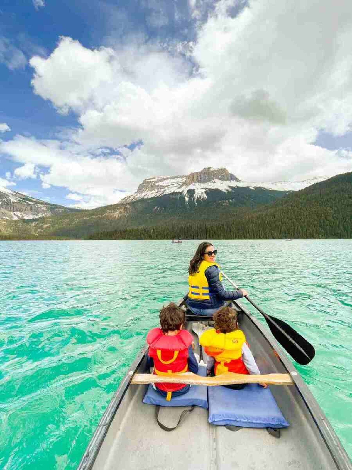 Bruna, Marcos e os filhos Martin e Benjamin no Atacama, Chile