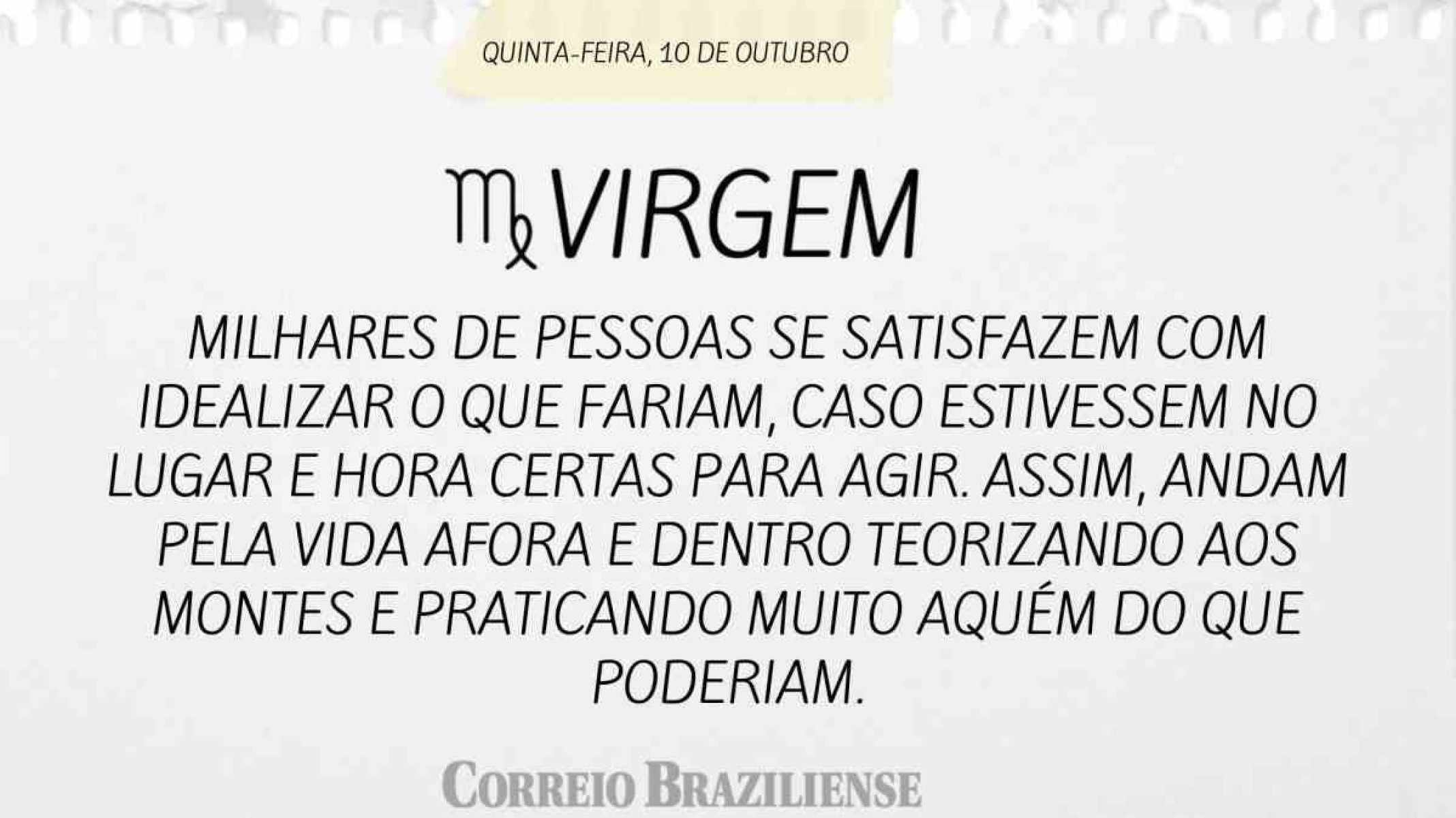 VIRGEM | 10 DE OUTUBRO DE 2024