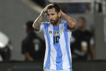 Lionel Messi não entrará em campo contra Uruguai e Brasil em clássicos pelas Eliminatórias para a Copa do Mundo -  (crédito: Juan Barreto/AFP)
