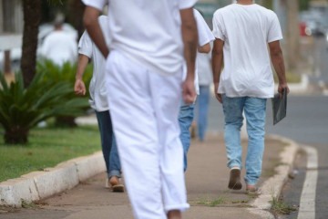 Cerca de 1751 detentos deixaram o presídio na manhã desta quinta-feira (10/10)  -  (crédito:  Ed Alves/CB/DA.Press)